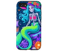 Halloween Skeleton Mermaid With Witch Hat Enchantment Custodia per iPhone SE (2020) / 7 / 8