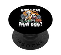 Halloween Skeleton Posso accarezzare quel cane PopSockets PopGrip Adesivo