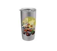 Halloween Skeleton Zombie Monster Truck Equitazione Vampiro Spaventoso Bicchiere termico in acciaio inox doppia parete