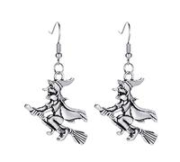 Halloween Skull Bat Orecchini in Lega Goccia Pendente Lungo Moda Punk Gioielli Per Le Donne Ragazze Accessori Delle Signore Cranio Orecchini Pendenti Per, Misura unica, come descritto, come descritto