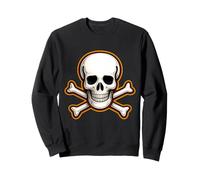 Halloween Skull Crossbones Bambini Spooky Pirate Grafica Felpa
