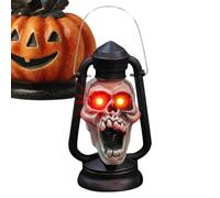 Halloween Skull Lanterns Outdoor - Skeleton Camping Lantern | Vintage Spooky Skull Light for Porch, Yard, Garden | Haunted House Holiday Party Decoration Prop for Camping, Night Setup Display
