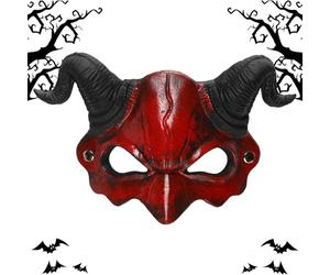 Halloween Skull Masque - Scary Full Head 28x17cm, Horror Headwear | Long-Lasting Scream Masquerade Party Costume For Adults Kids Stage Festival Club Friends Women Men PU Lightweight Accessory