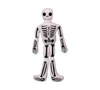 Halloween Skull Plush Toy - 15.75 Inch Soft Stuffed Decorative Cushion | 15.75" (40cm) | Halloween Skull Plush Toy | Soft Stuffed Human Skeleton Cushion Pillow for Sofa, Bed, Living Room & Office