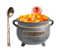 Halloween Snack Bowl - Candy Serving Bowl Cauldron Decor | Contenitore Snack Da Tavolo | Supporto Alimenti Da Ufficio per Gelatina Cioccolato Torrone Fondente Pop-Corn Frutta Festa
