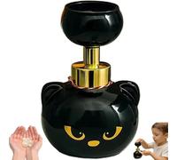 Halloween Soap Dispenser, cat soap dispenser, Creates Paw-Shaped Foam, Refillable Hand Soap Pump, Black Kitty Foaming Pump Bottle for Bathroom & Kitchen, Cat Enthusiast Gift (1psc)
