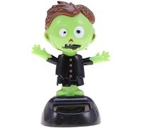 Halloween Solar Bobble Shaking Head Dancing Toy Zombie Figure Statue Car Dash Board Ornamenti per la decorazione del veicolo dell'auto