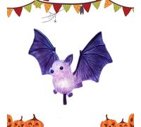 Halloween Solar Lights Outdoor, Solar-Powered Bat String Lights 5.12x5.12x1.57 inches, Weatherproof Seasonal Decor, Grave Lawn Party Pathway Patio Yard Backyard Garden Walkway Lighting