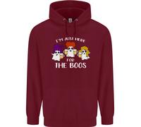 Halloween Sono Qui Solo Per I Boos Felpa Uomo