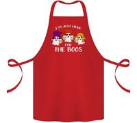 Halloween Sono Qui Solo Per I Boos Grembiule In Cotone 100% Biologico