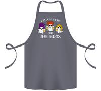 Halloween Sono Qui Solo Per I Boos Grembiule In Cotone 100% Biologico