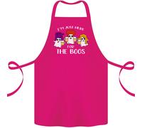 Halloween Sono Qui Solo Per I Boos Grembiule In Cotone 100% Biologico