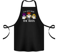 Halloween Sono Qui Solo Per I Boos Grembiule In Cotone 100% Biologico