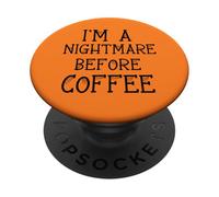 Halloween Sono un incubo prima del caffè per il caffè del mattino PopSockets PopGrip Adesivo
