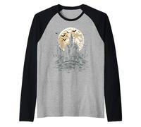 Halloween Spettrale Haunted Mansion Maglia con Maniche Raglan