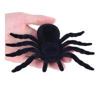 Halloween Spider - Creepy Fuzzy Black Spider Self Adhesive Decoration