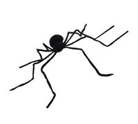 Halloween Spider, Giant Scary Plush, Battery Voice-Activated Crawler, Vibrating Animated Decoration for Home, Lawn, Yard, Indoor Halloween Party, Haunted House Setup, Spooky Display