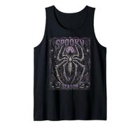 Halloween Spider Skeleton Gothic Spooky Stagione Halloween Canotta
