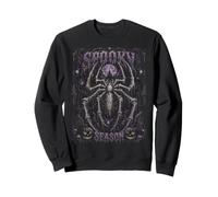 Halloween Spider Skeleton Gothic Spooky Stagione Halloween Felpa