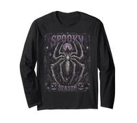 Halloween Spider Skeleton Gothic Spooky Stagione Halloween Maglia a Manica