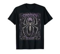 Halloween Spider Skeleton Gothic Spooky Stagione Halloween Maglietta