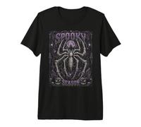 Halloween Spider Skeleton Gothic Spooky Stagione Halloween Maglietta Premium