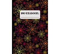 Halloween Spider Web Notebook - 100 Lined Pages, 6x9 College Ruled Journal for Writing, Spooky and Colorful Web Design, Fun Fall Stationery Gift for Students, Writers, Cute Autumn Present