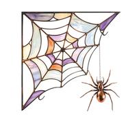 Halloween Spider Web Window Stickers - 2D Waterproof Cuttable Sticky Cling,