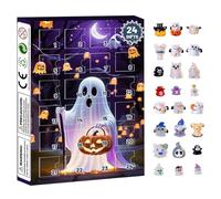 Halloween Spooky Countdown, 2025 Cute Ghost Countdown Calendar, 10.24x7.09 Inches Heavy Duty with Classic Doll Display, Decorative Holiday Ornament for Desk, Bookshelf, Home and Festival Shop Decor