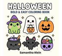 Halloween: Spooky Cozy Bold & Easy Coloring Book for Kids and Adult