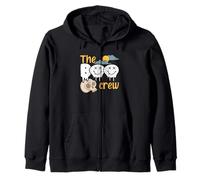 Halloween Spooky Ghost Skeleton Squad Spaventoso The Boo Crew Felpa con Cappuccio