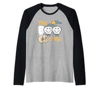 Halloween Spooky Ghost Skeleton Squad Spaventoso The Boo Crew Maglia con Maniche Raglan