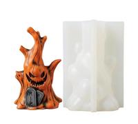 Halloween Spooky Ghost Tree Stump DIY Decoration | Halloween Candle Mold