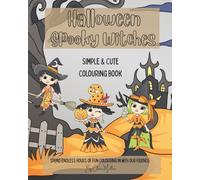 Halloween Spooky Witches: Simple and cute Colouring book