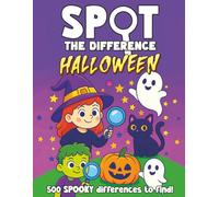 Halloween Spot the Difference Book for Kids ages 4-8: Halloween Activity Book with 500 Differences for 4, 5, 6, 7 and 8 Year Old Children