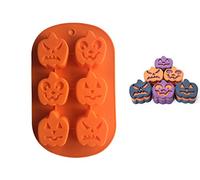 Halloween Stampi in Silicone per Dolci, FantasyDay 2 Pezzi Antiaderente Stampo Torta Muffin Sapone Cake Mold per Cubetti di Ghiaccio, Biscotti, Cioccolato, Tortini, Gelatina, Dolci, Cheesecake, Torte