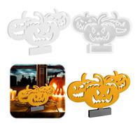 Halloween Stampi per Resina Epossidica, Stampi in Silicone per Gesso con 3 Teste di Zucca, Stampi per Candele in Silicone, Stampo in Silicone per Halloween per Ornamenti Artigianali Fondente Candela