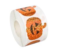 Halloween Stickers, Holographic Decals, 0.98x1.18in Craft Sticker Set, Shiny Festive Design, Easy Peel Adhesive for Classroom, Games, Carving, Teens, Toddler, Holiday Decorating, Fall Crafts