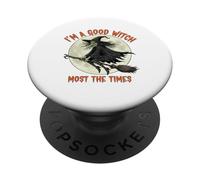 Halloween Strega spaventosa Sono una buona strega PopSockets PopGrip Adesivo