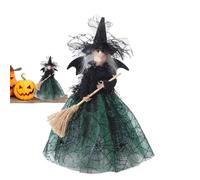 Halloween Strega Statua Decorativa Albero Puntale Bambola, Decorazione Albero Topper Bambola Spettrale Per Diffondere Lo Spirito Di Halloween