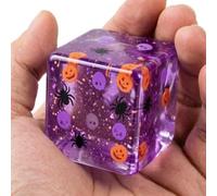 Halloween Stress Cube Fidget Giocattolo Sensoriale a Rilascio Lento | Impastabile Anti-Stress Cubo per Casa Ufficio Scuola Viaggio Decorazione Festa Regalini