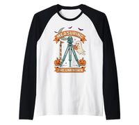 Halloween Surveyor Misurare l'ignoto Maglia con Maniche Raglan
