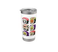 Halloween Sushi Cibo Giapponese Scheletro Strega Mummia Bicchiere termico in acciaio inox doppia parete