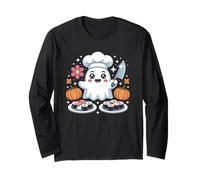 Halloween Sushi Kawaii Spooky Rolls Ghosts Bats Pumpkins Maglia a Manica
