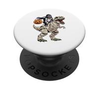 Halloween T-Rex Dinosauro Gorilla Mummia Tyrannosaurus Rex PopSockets PopGrip Adesivo
