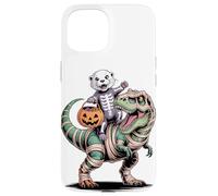 Halloween T-Rex Dinosauro Lontra Marina Mummia Tyrannosaurus Custodia per iPhone 15