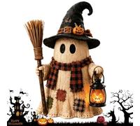 Halloween Table Figurine, Lighted Halloween Decor, Spooky Table Accent