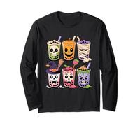 Halloween tè al Latte Boba Perle Tapioca Scheletro Strega Maglia a Manica