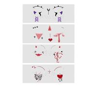 Halloween Temporary Sticker - 4x Waterproof Funny Temporary Stickers