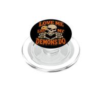 Halloween Teschi Love Me My Demons Do Gothic Valentines PopSockets PopGrip per MagSafe